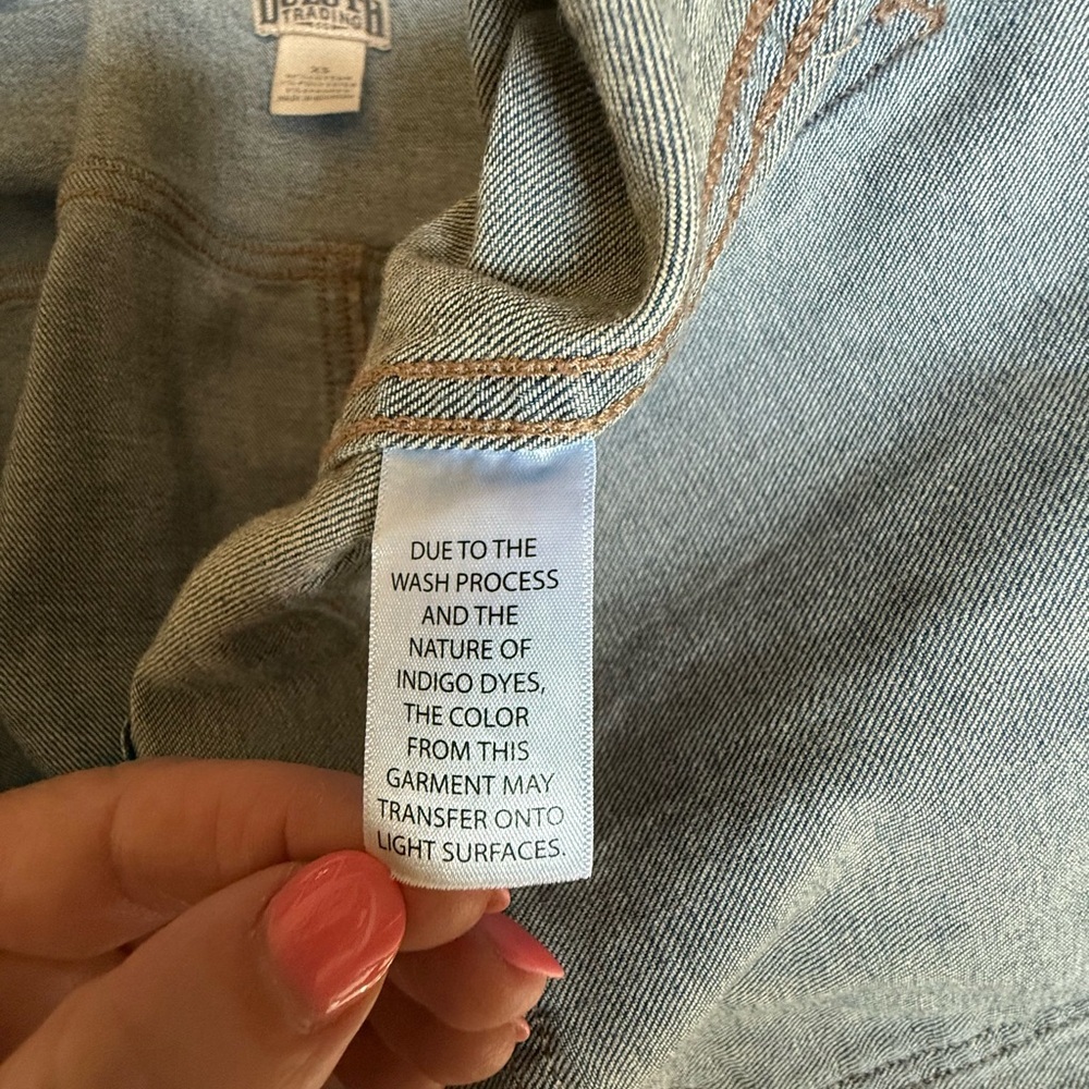 Duluth Trading Co Women’s Daily Denim Trench Size XS - Picture 8 of 12